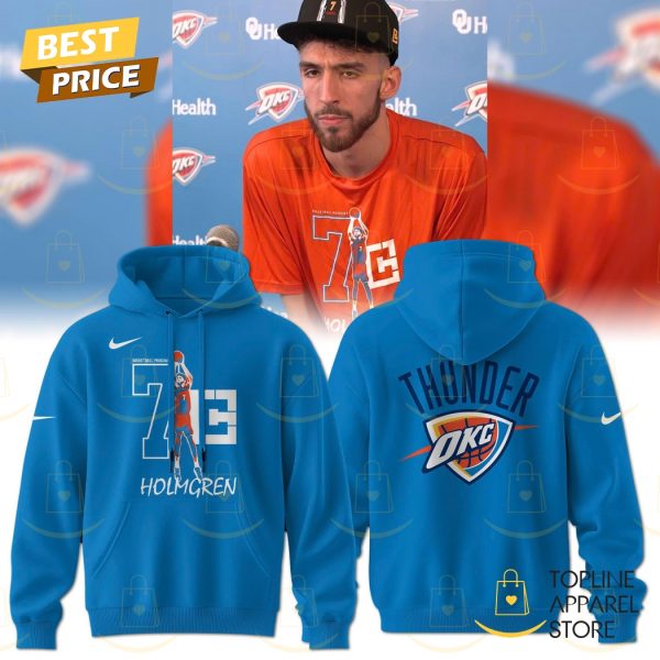 Chet Holmgren 7C Oklahoma City Thunder Hoodie – Blue