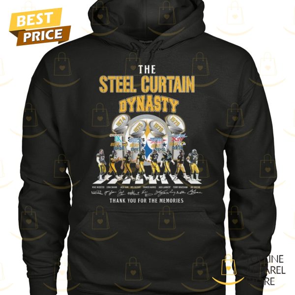 The Steel Curtain Dynasty Pittsburgh Steelers Signature Thank You For The Memories Unisex T-Shirt