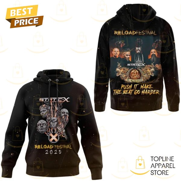Static-X Reload Festival 2025 Push It Make The Beat Go Harder Hoodie