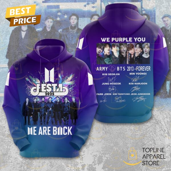 BTS Festa 2025 We Are Back 2013-Forever Signature Hoodie