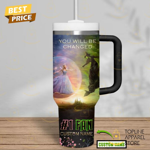 Personalized Wicked For Good Tumbler With Handle And Straw