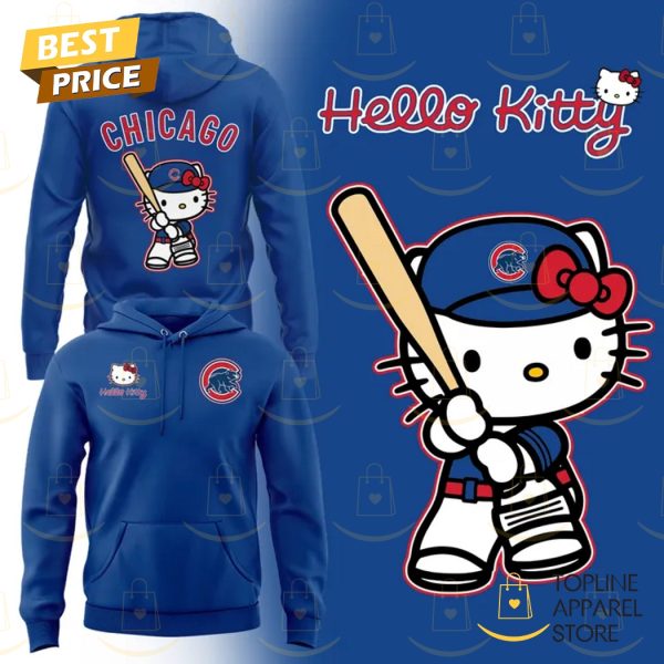 Chicago Cubs Hello Kitty Blue Hoodie