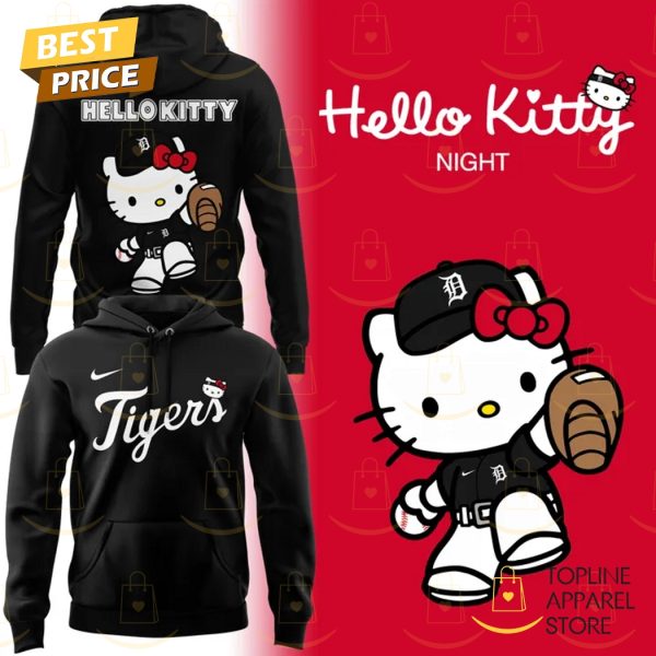 Detroit Tigers Kitty 2025 Black Hoodie