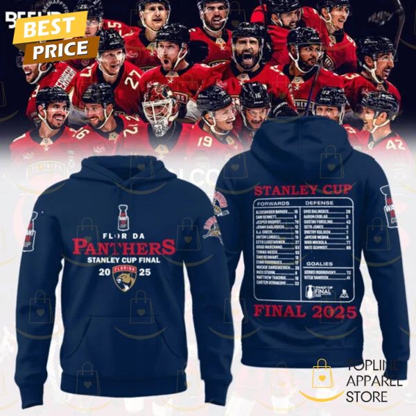 Florida Panthers Stanley Cup Final 2025 Hoodie – Blue