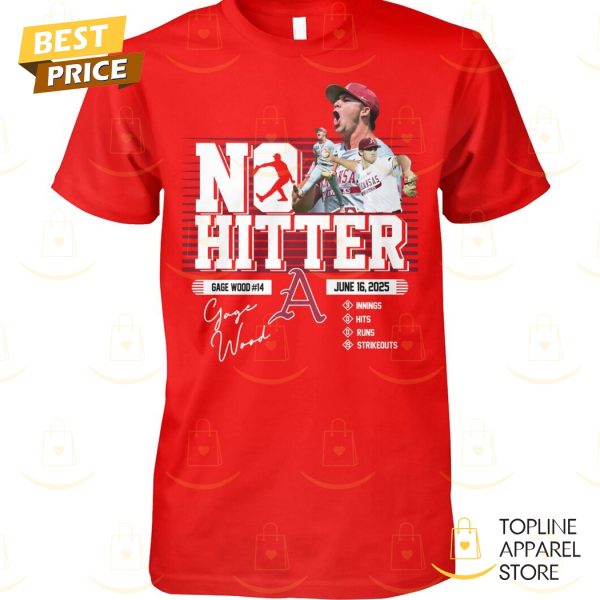 Gage Wood No-hitter Signature Unisex T-Shirt