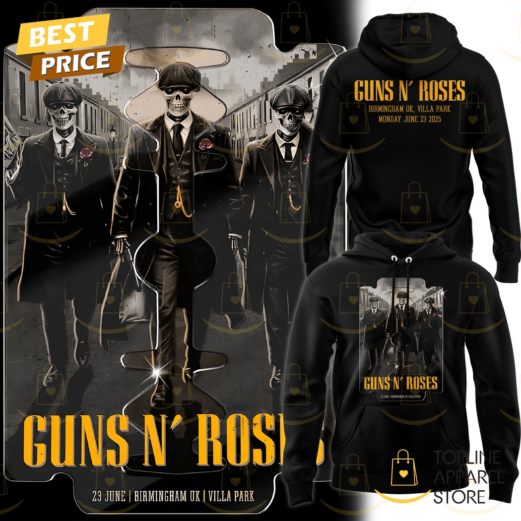 Guns N Roses World Tour To Birmingham 2025 Hoodie Guns N Roses World Tour To Birmingham 2025 Hoodie