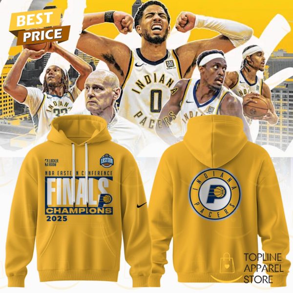 Indiana Pacers 2025 Eastern Conference Champions Finals Hoodie
