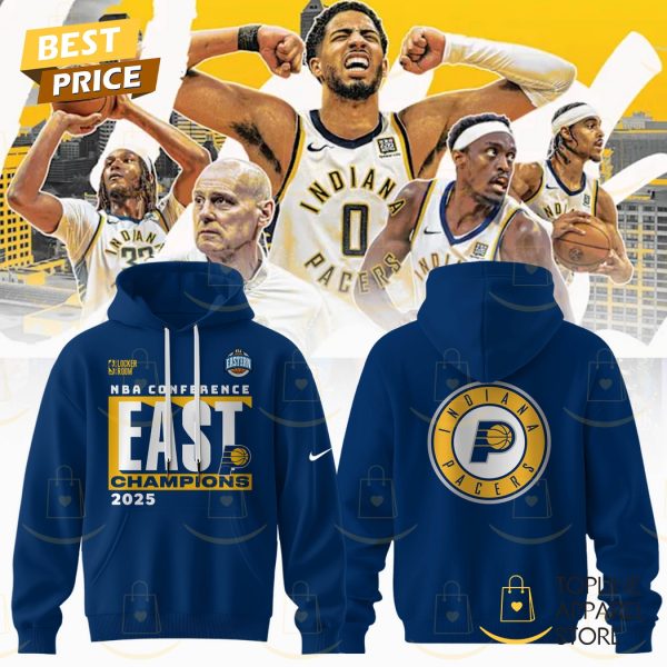 Indiana Pacers 2025 Eastern Conference Champions Hoodie
