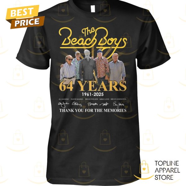 The Beach Boys 64 Years 1961-2025 Signature Thank You For The Memories Unisex T-Shirt