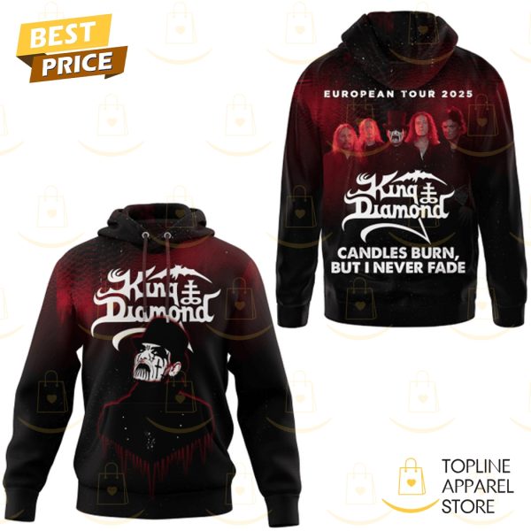 King Diamond European Tour 2025 Candles Burn But I Never Fade Hoodie