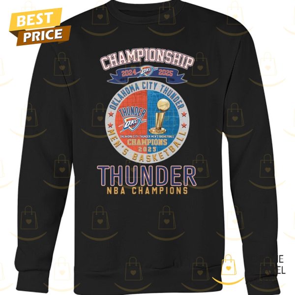 Championship 2024-2025 Oklahoma City Thunder NBA Champions Unisex T-Shirt