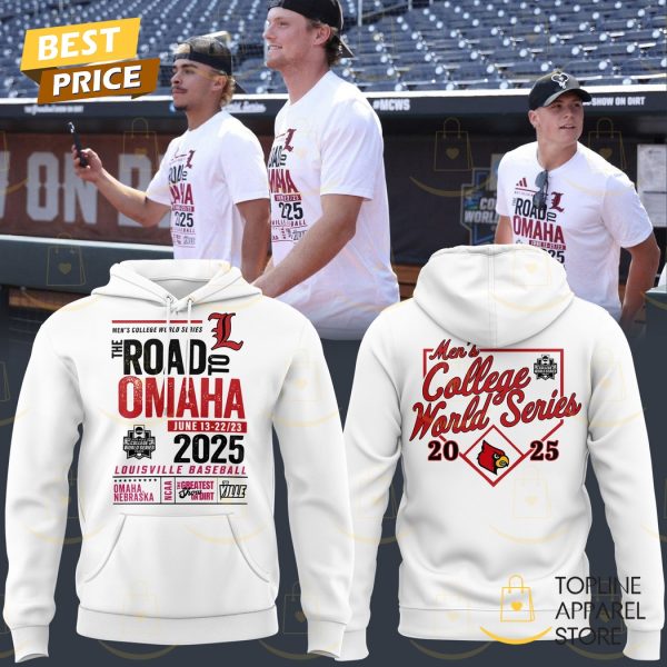 Louisville Cardinals Men College World Series The Road To Omaha Hoodie