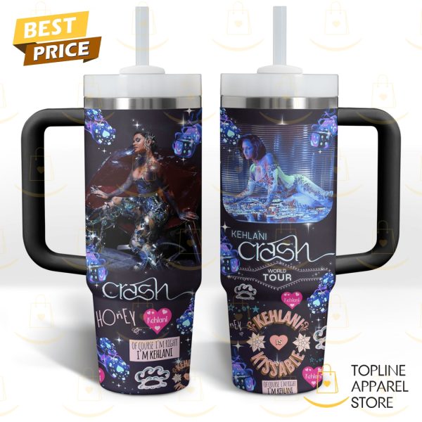 Kehlani – Crash World Tour Tumbler With Handle And Straw