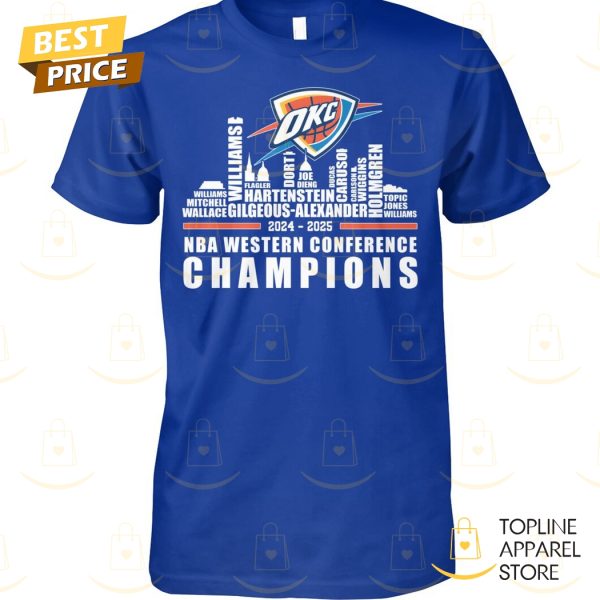 Oklahoma City Thunder NBA Western Conference Champions Unisex T-Shirt