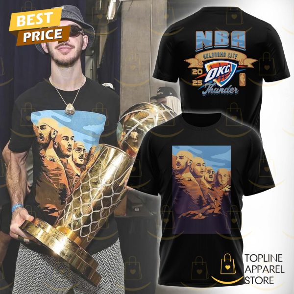 Oklahoma City Thunder NBA x Alex Caruso Mount Rushmore 3D T-Shirt