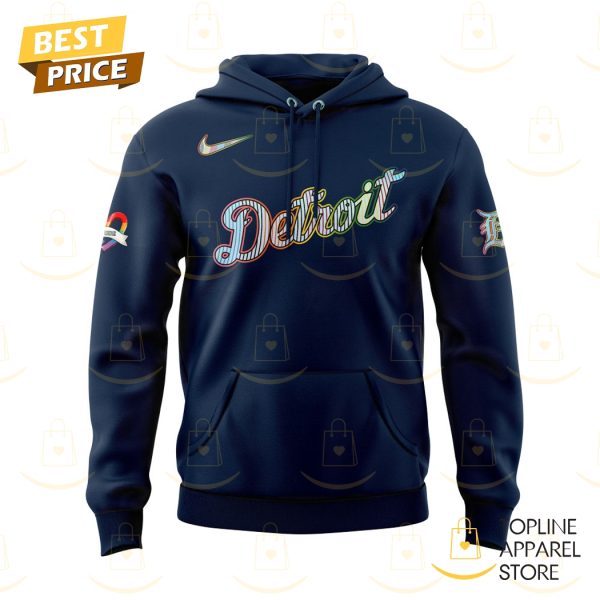Detroit Tigers Pride Month 2025 Hoodie – Blue