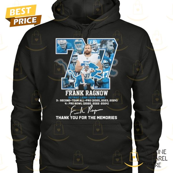 Frank Ragnow Detroit Lions 2018-2024 Signature Thank You For The Memories Unisex T-Shirt