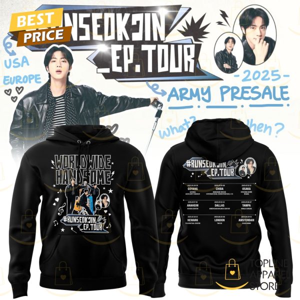 Runseokjin EP Tour 2025 Worldwide Handsome Run Jin BTS The First Tour Hoodie