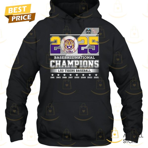LSU Tigers Baseball National 2025 Champions Unisex T-Shirt
