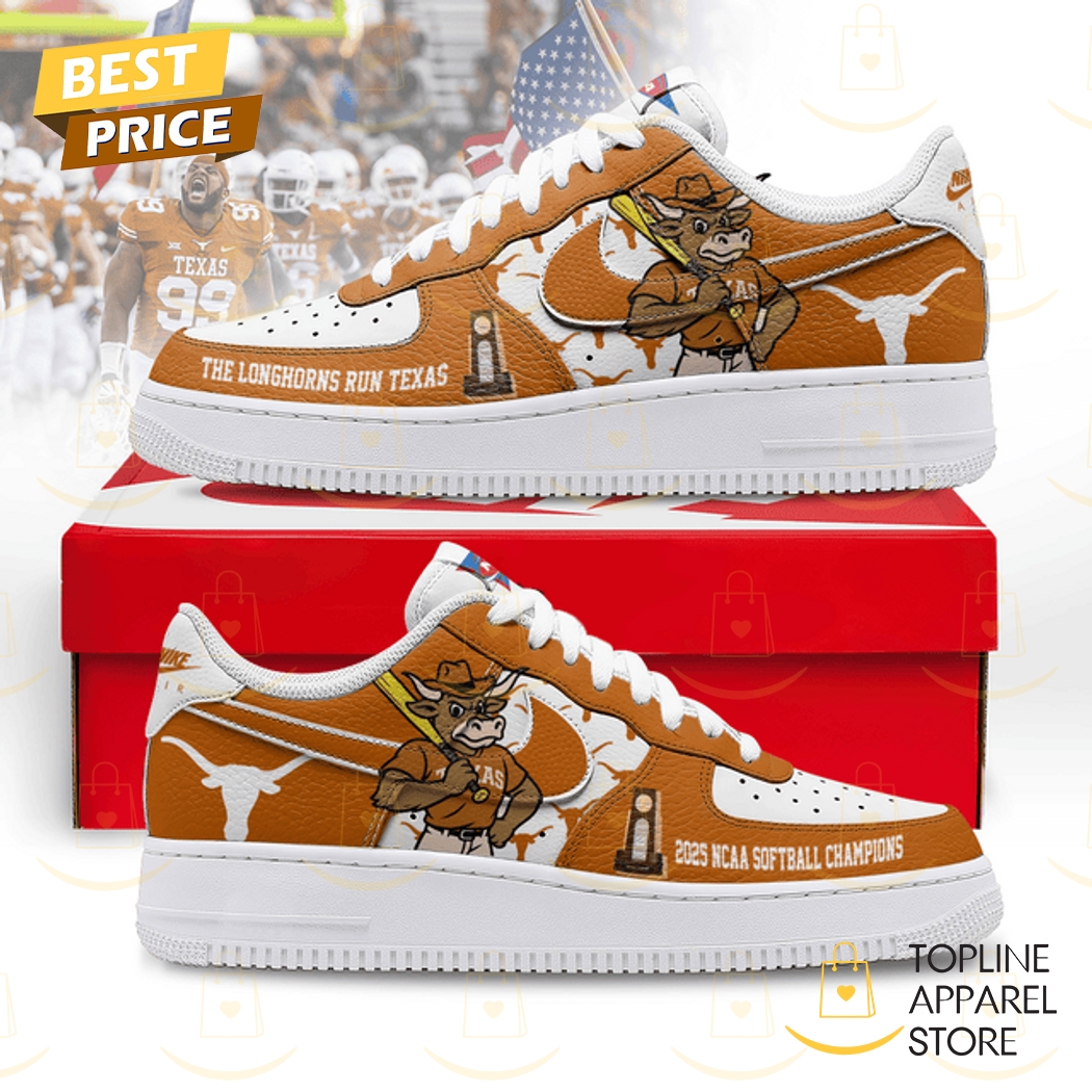 Texas Longhorns 2025 NCAA Softball Champions Air Force 1 Shoes Texas Longhorns 2025 NCAA Softball Champions Air Force 1 Shoes
