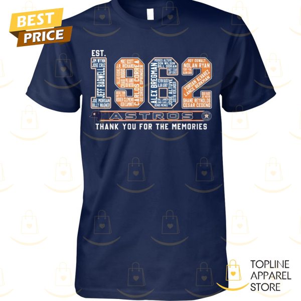 Houston Astros 1962 Thank You For The Memories Unisex T-Shirt