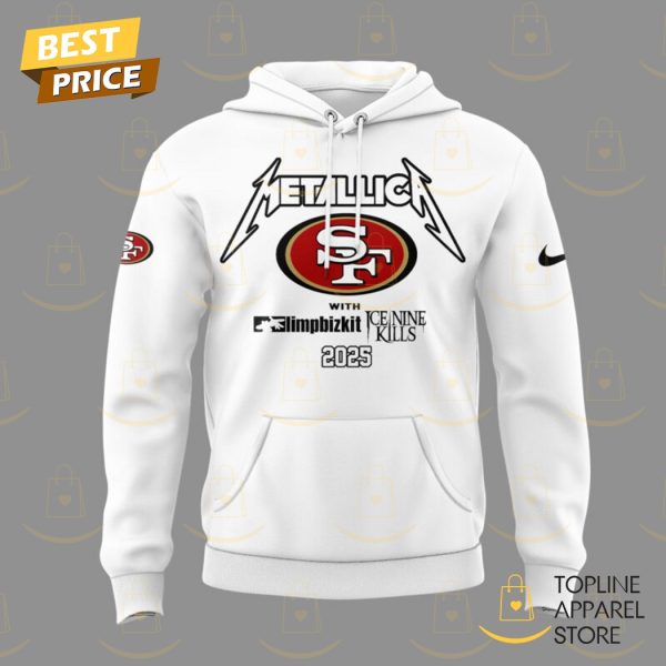 M72 World Tour Metallica x San Francisco 49ers Hoodie – White