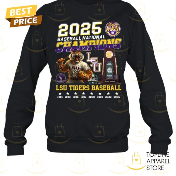 LSU Tigers Baseball National Champions 2025 Unisex T-Shirt