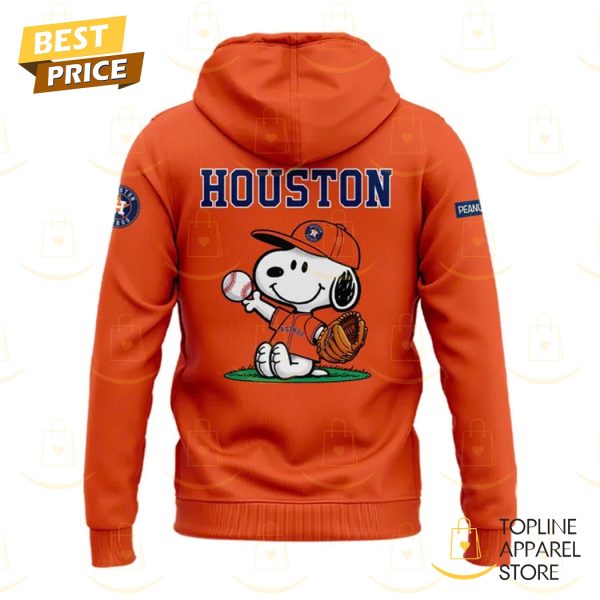 Houston Astros Peanuts Snoopy Hoodie – Orange