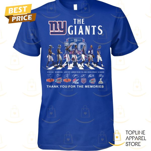 New York Giants Signature Thank You For The Memories Unisex T-Shirt