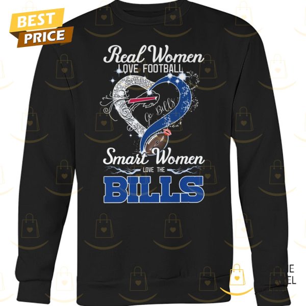 Real Women Love Football Smart Women Love The Buffalo Bills Unisex T-Shirt