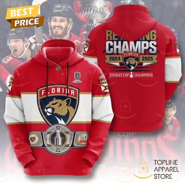 Florida Panthers NHL Stanley Cup 2025 Champions Hoodie