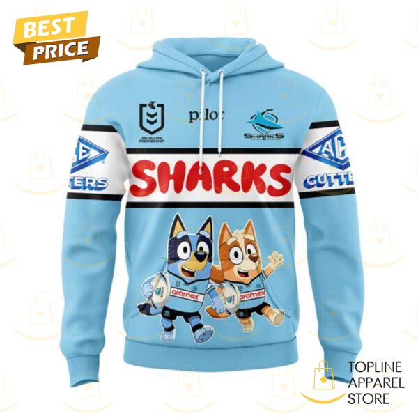Cronulla Sharks Bluey And Bingo Hoodie