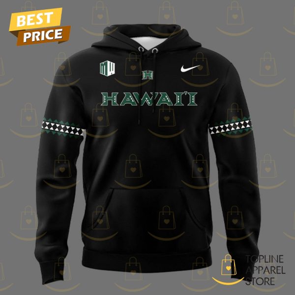 Hawaii Rainbow Warriors Football 2025 Black Hoodie