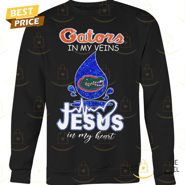 Florida Gators In My Veins Jesus In My Heart Unisex T-Shirt