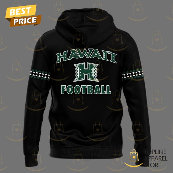 Hawaii Rainbow Warriors Football 2025 Black Hoodie