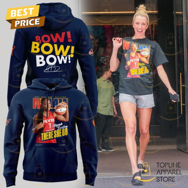 Aliyah Boston Indy 2025 WNBA All-Star Signature There She Go  Bow Bow Bow Hoodie – Blue