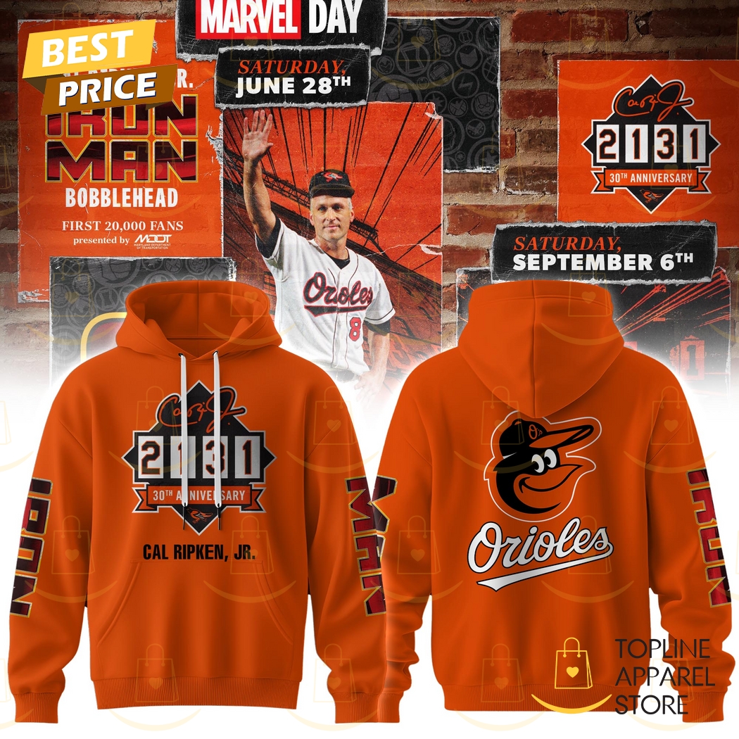 Baltimore Orioles Cal Ripken Jr Iron Man 2131 Hoodie Baltimore Orioles Cal Ripken Jr Iron Man 2131 Hoodie