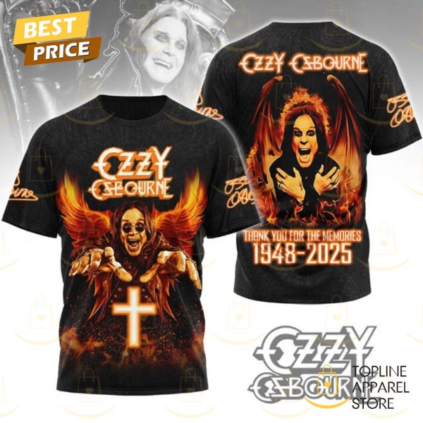 Black Sabbath x Ozzy Osbourne Thank You For The Memories 3D T-Shirt