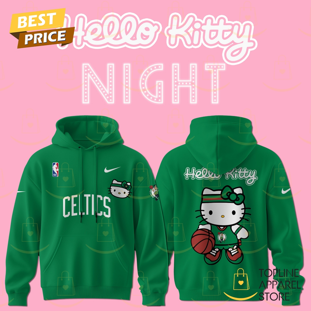 Boston Celtics x Hello Kitty 2025 Season Hoodie Boston Celtics x Hello Kitty 2025 Season Hoodie