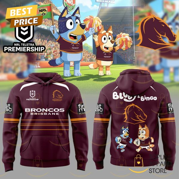 Brisbane Broncos Bluey And Bingo Hoodie