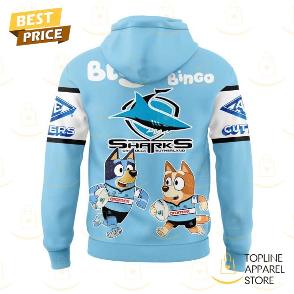 Cronulla Sharks Bluey And Bingo Hoodie