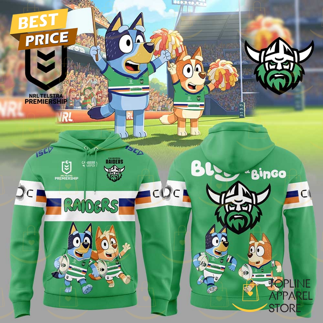 Canberra Raiders Bluey And Bingo Hoodie
