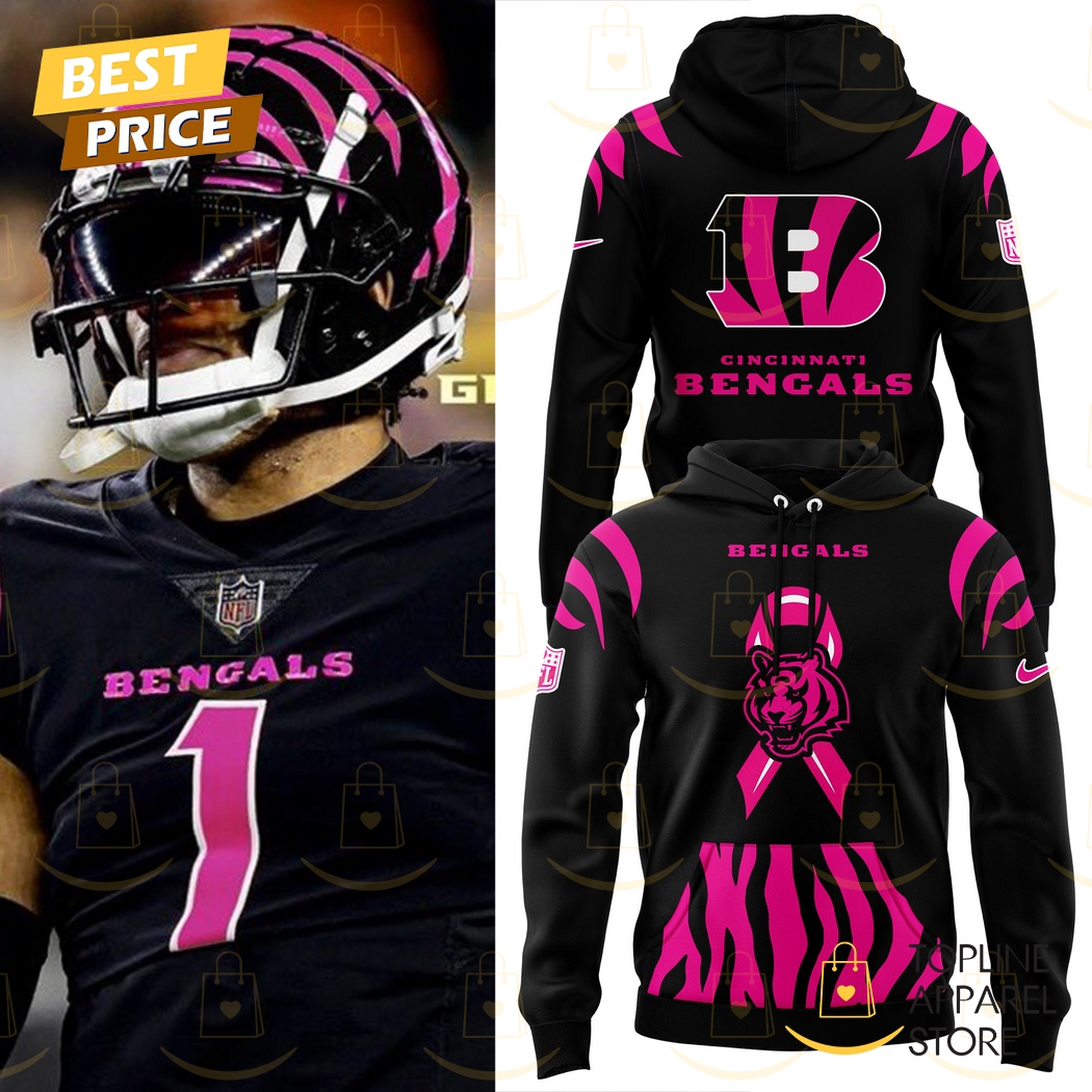 Cincinnati Bengals Breast Cancer Hoodie Cincinnati Bengals Breast Cancer Hoodie
