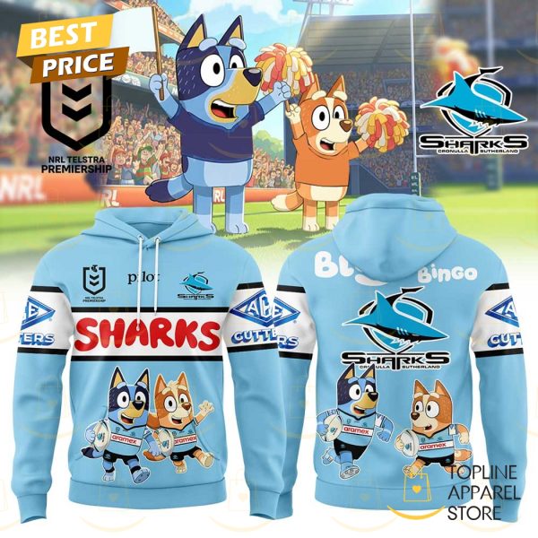 Cronulla Sharks Bluey And Bingo Hoodie