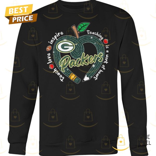Green Bay Packers Teach Love Inspire Unisex T-Shirt