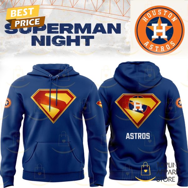 Houston Astros x Superman 2025 Blue Hoodie