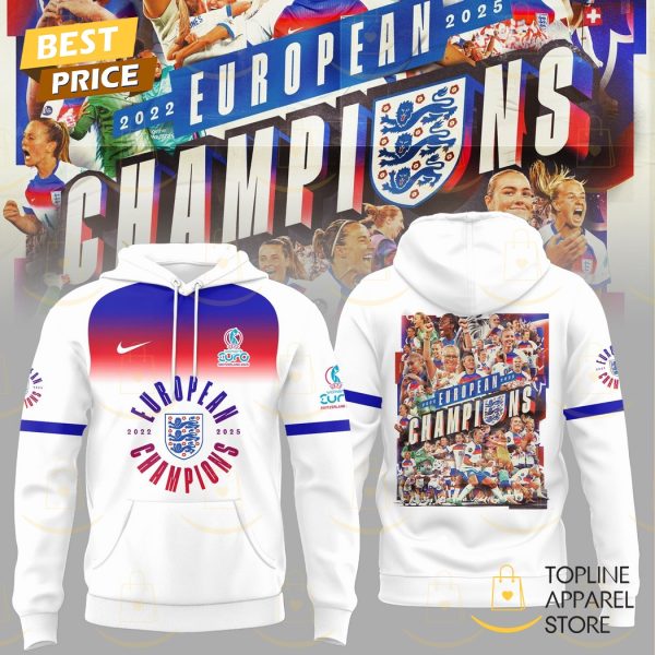 England Football Team Champions Of The UEFA Women EURO 2025 Hoodie
