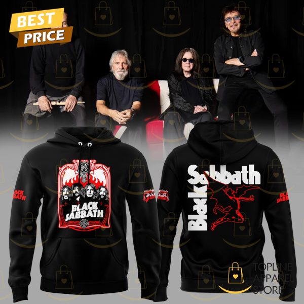 Black Sabbath 2025 Forever Black Hoodie