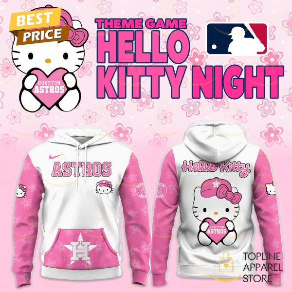Hello Kitty Night X Houston Astros Hoodie – Pink