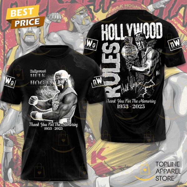 Hulk Hogan 1953-2025 Thank You For The Memories 3D T-Shirt
